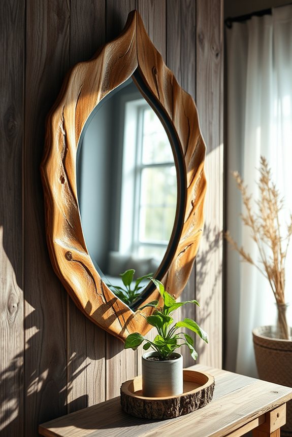 nature inspired wooden decor