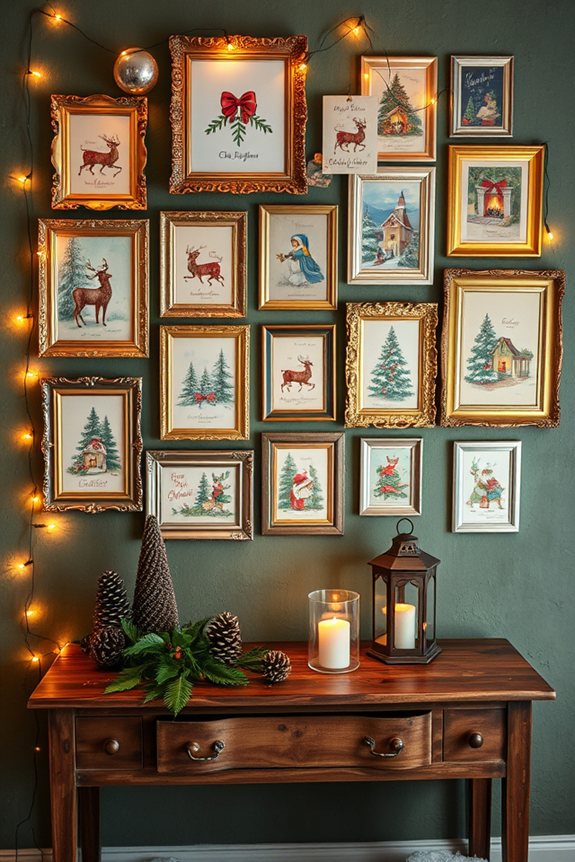 nostalgic holiday card decor