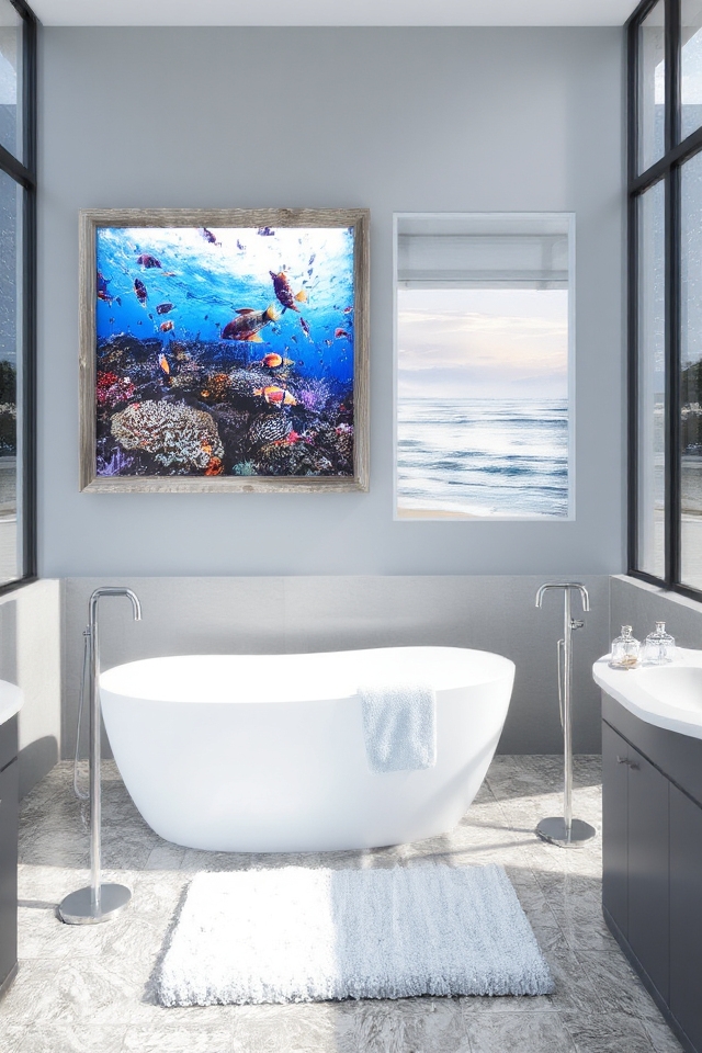 ocean themed bathroom decor