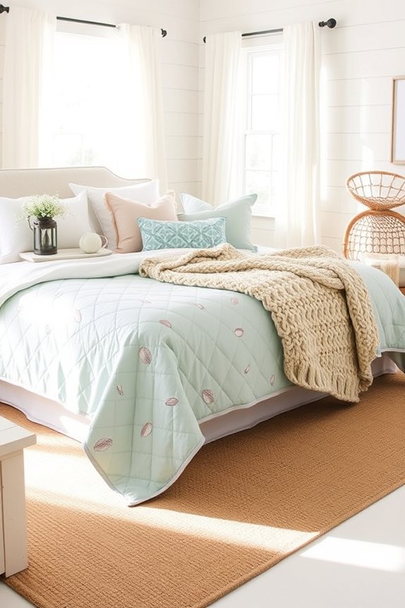 ocean themed bedroom textiles