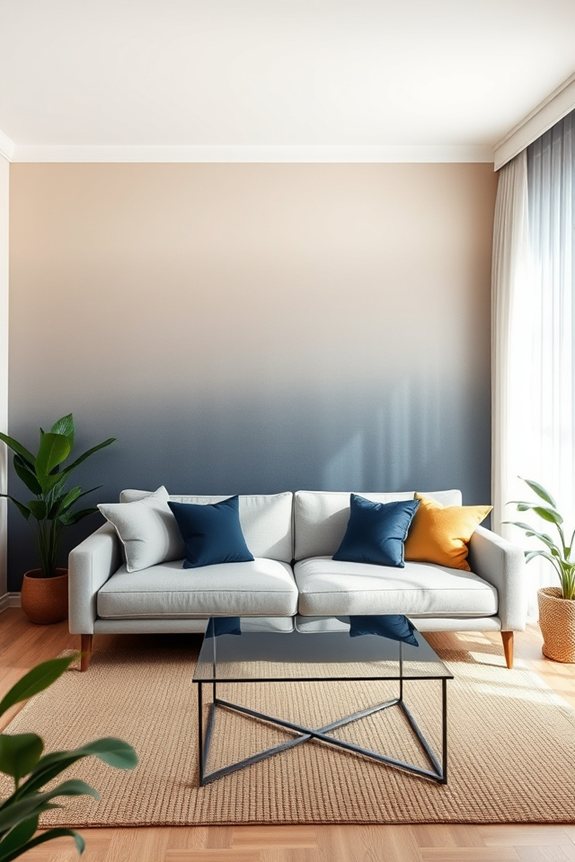 ombre wallpaper color transitions