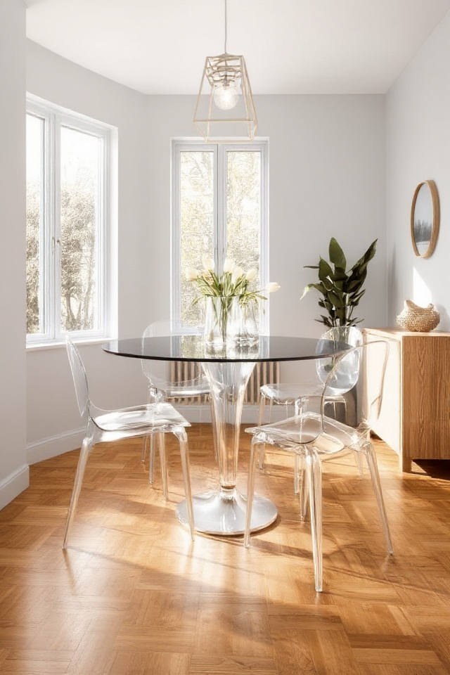 open airy modern dining