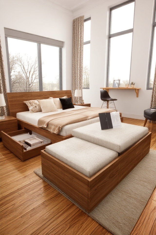 optimize space with multifunctional furniture