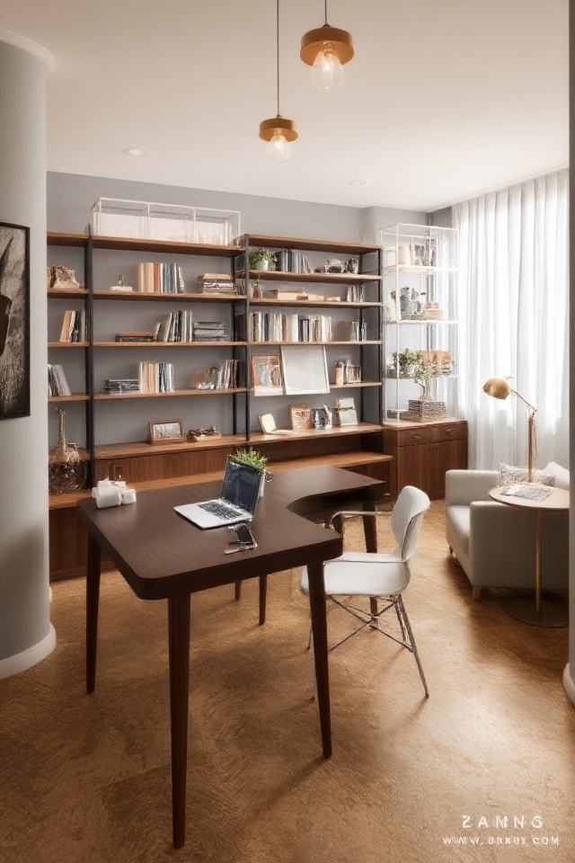 optimized basement office oasis