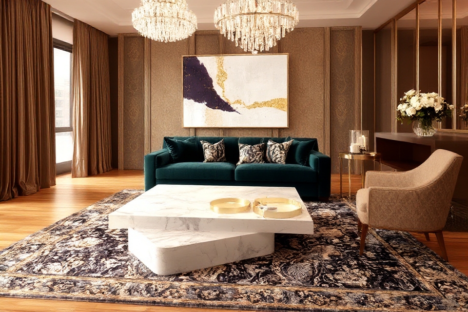 opulent living room elegance