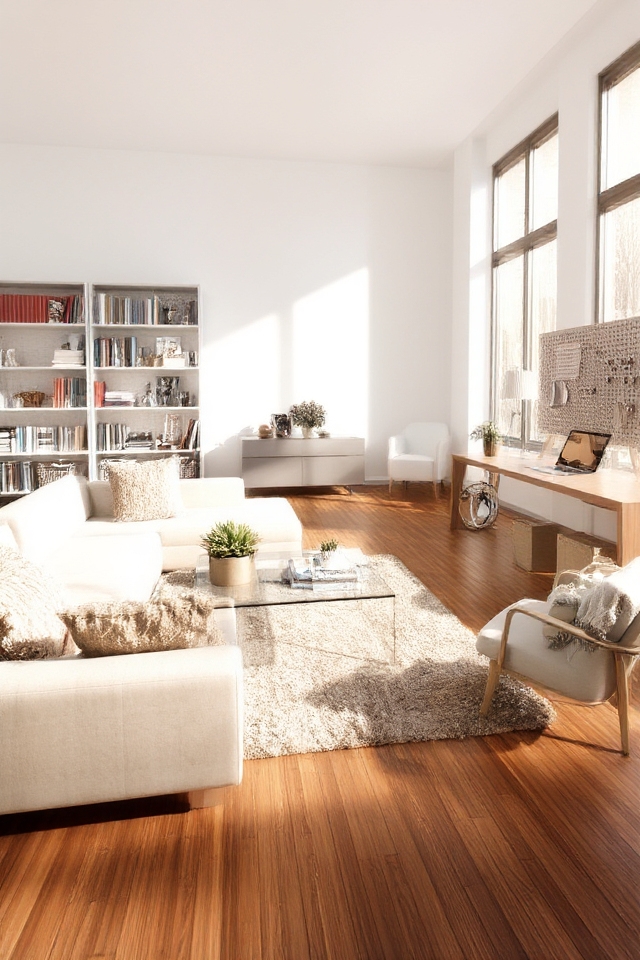 organized clutter free serene space