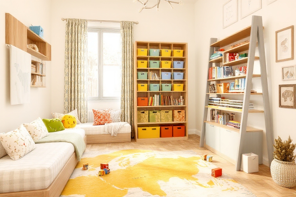 organized colorful practical storage