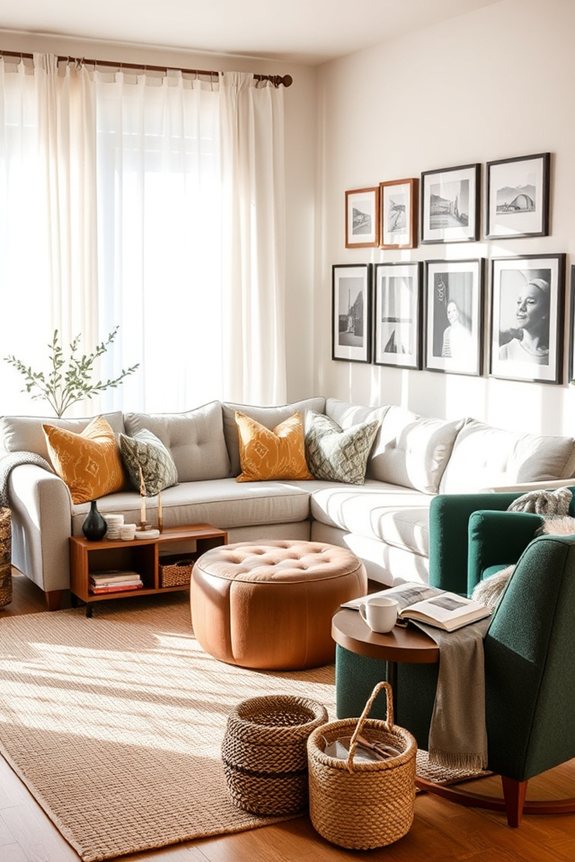 organized living room essentials