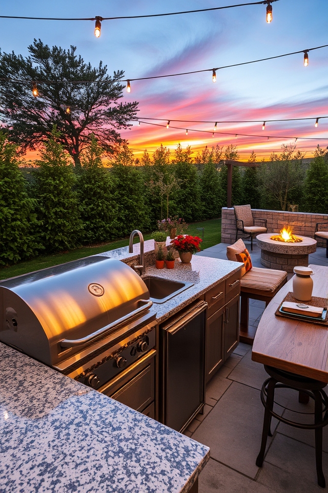 outdoor cooking and entertaining