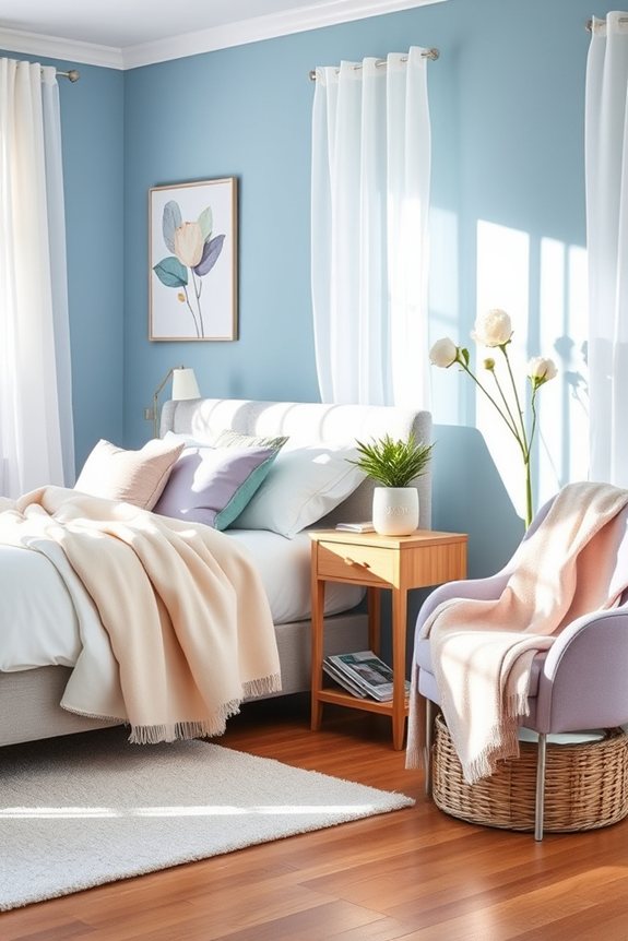 pastel accents for tranquility