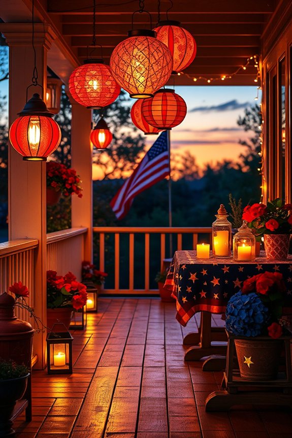 patriotic lanterns for celebrations