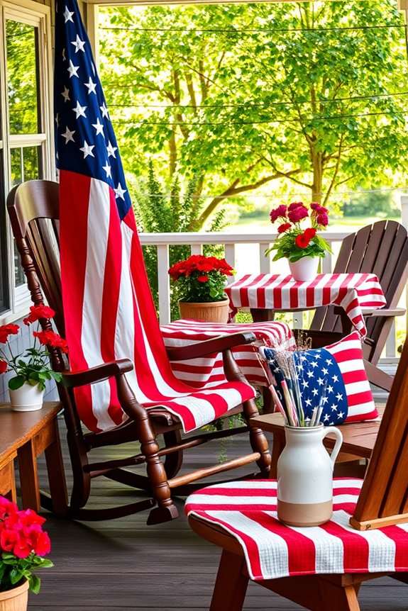 patriotic outdoor furniture decor
