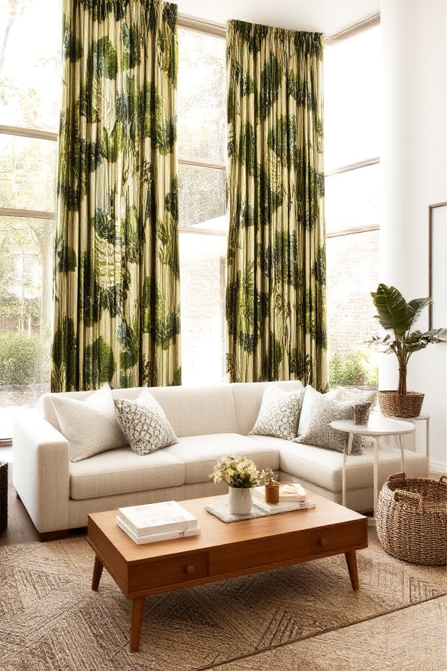 patterned curtains elevate decor