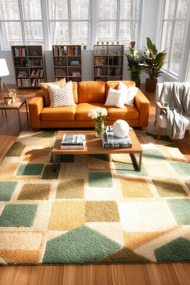 patterned rugs enhance spaces