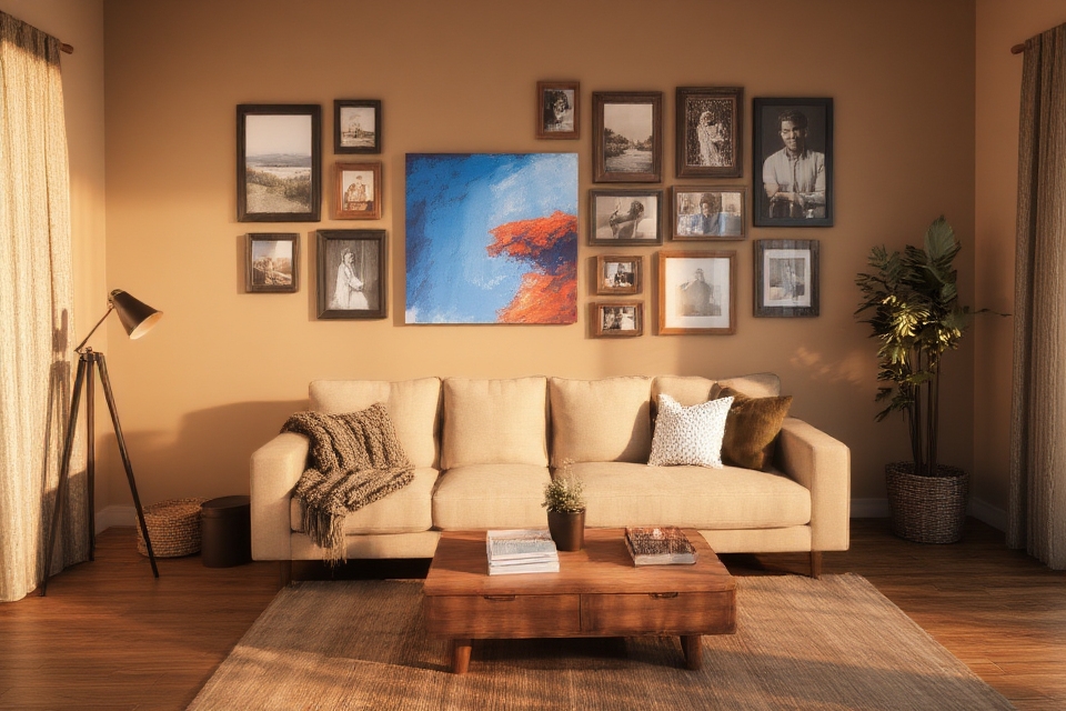 personalize living room artwork