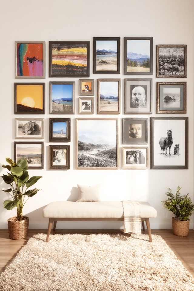 personalized art display curation