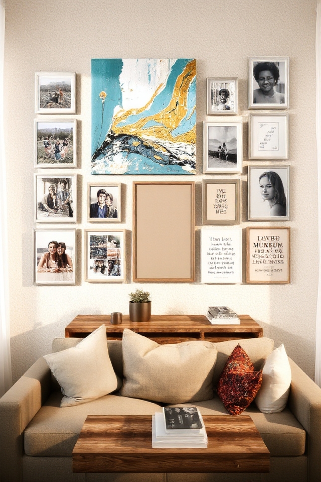 personalized art display ideas
