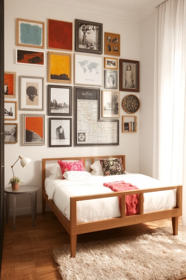 personalized bedroom artwork display