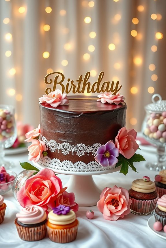 personalized cake decoration centerpiece
