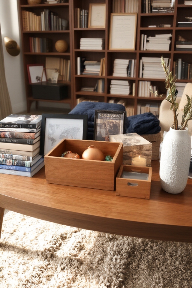 personalized coffee table decor