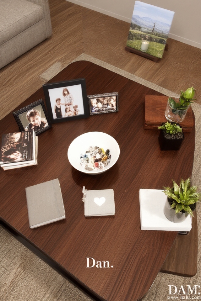 personalized coffee table decor