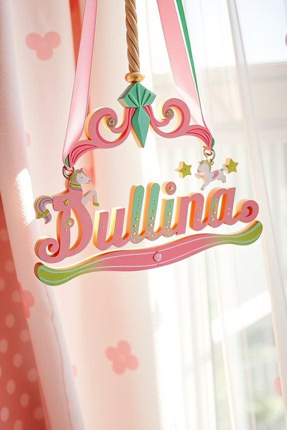personalized colorful name signs