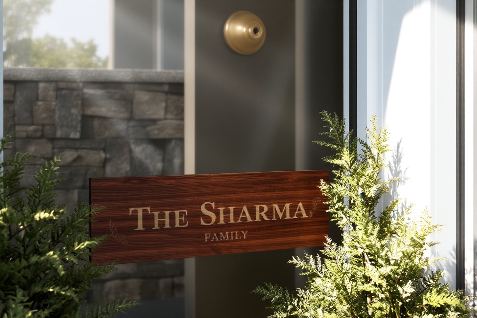 personalized decorative name plates