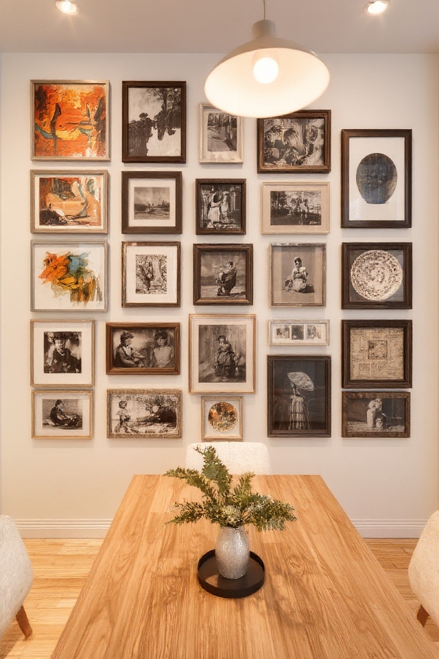personalized dining area display