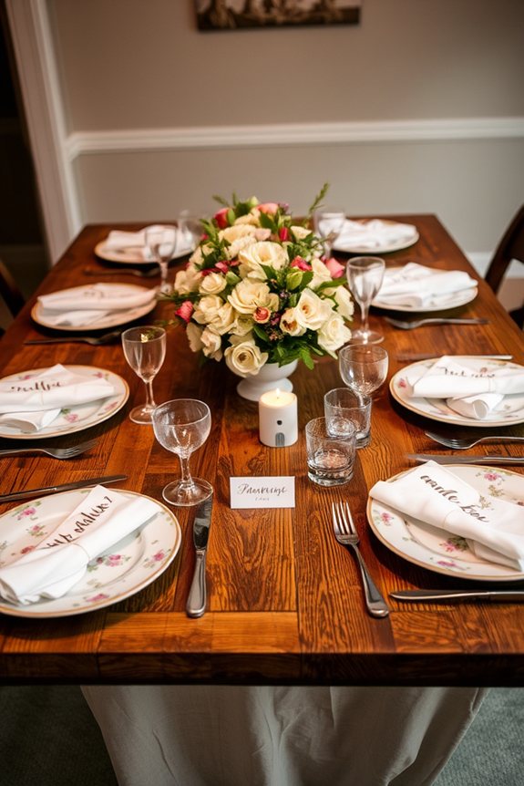 personalized dining experience details