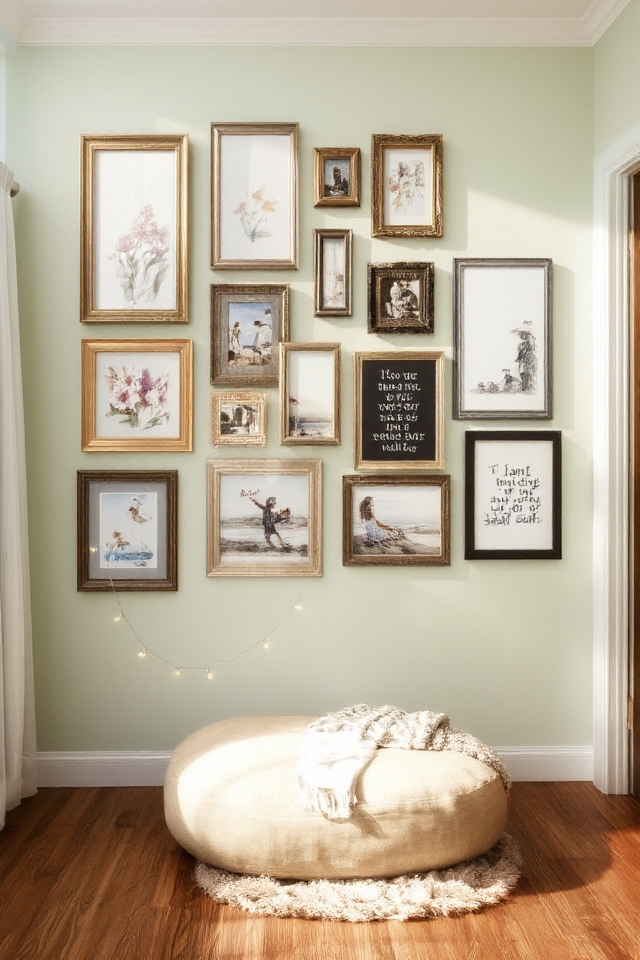 personalized eclectic art display