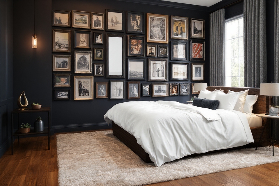 personalized eclectic gallery wall