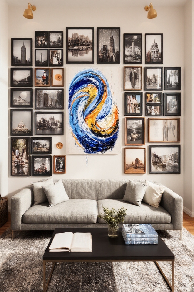 personalized eclectic wall display