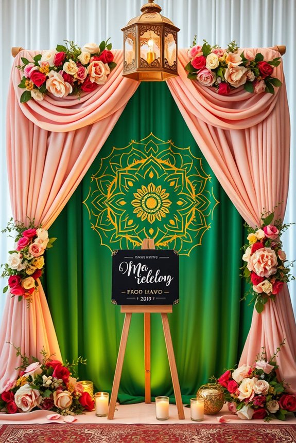personalized engagement photo backdrop