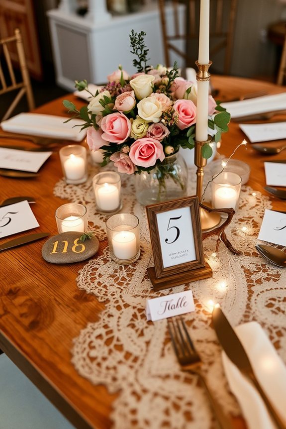 personalized engagement table numbers