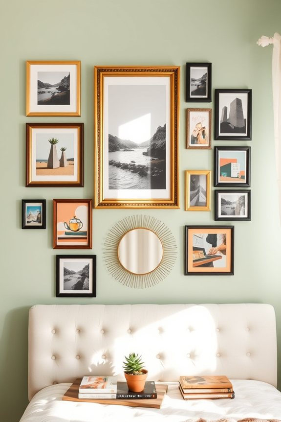 personalized gallery wall display