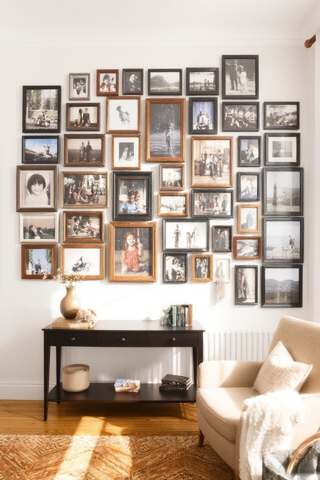 personalized gallery wall display