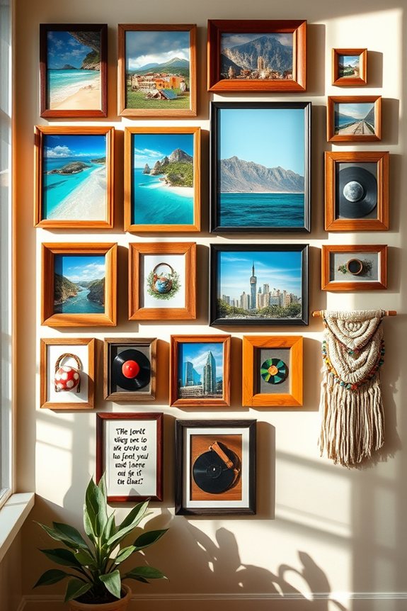 personalized gallery wall display