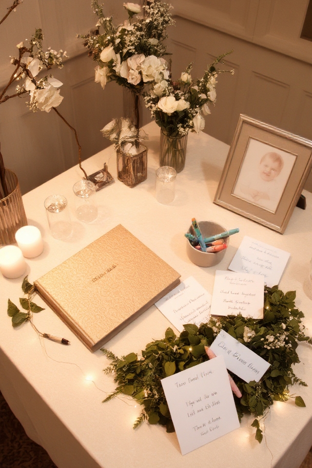 personalized guest book station