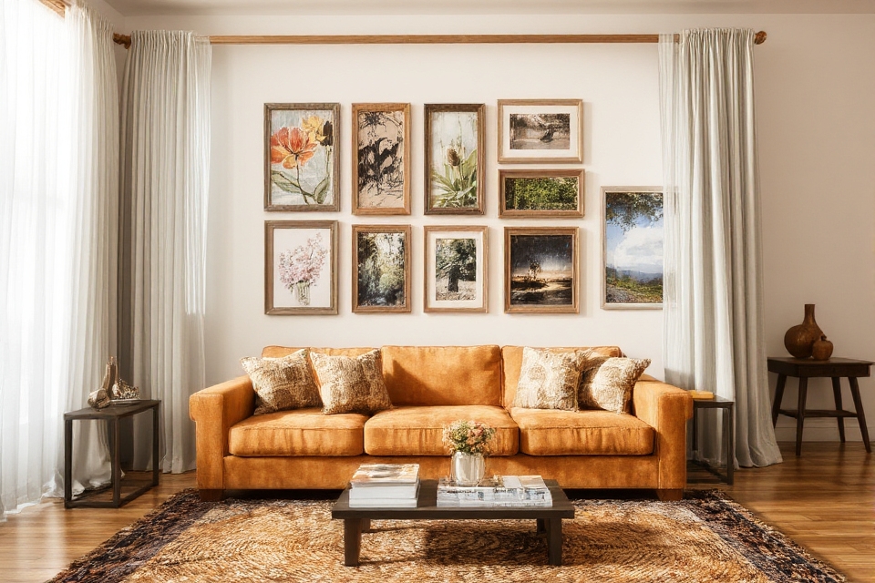 personalized living room art