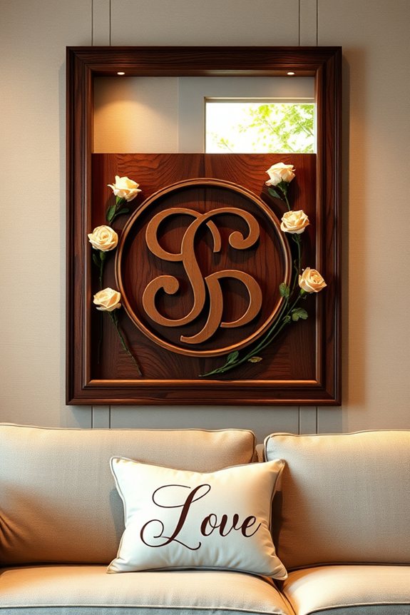 personalized love decor piece