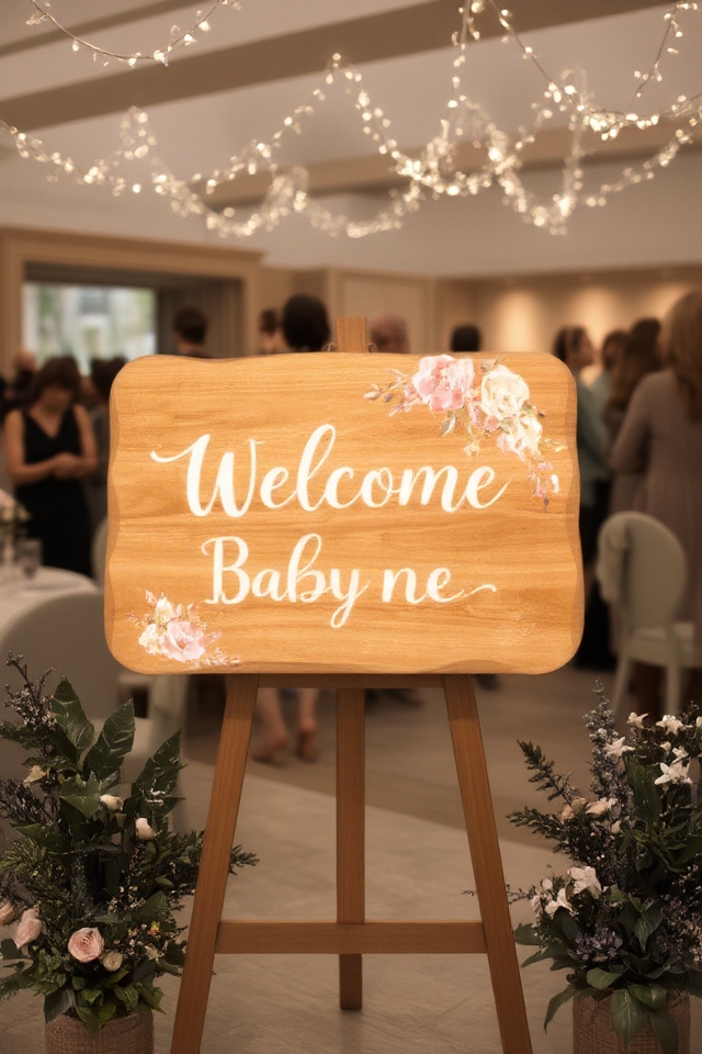 personalized naming ceremony sign