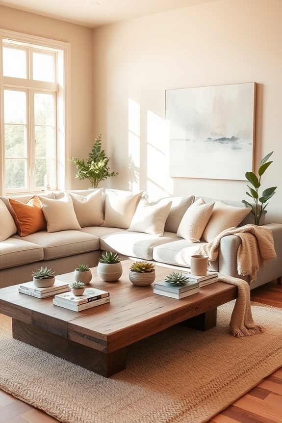 personalized neutral living room