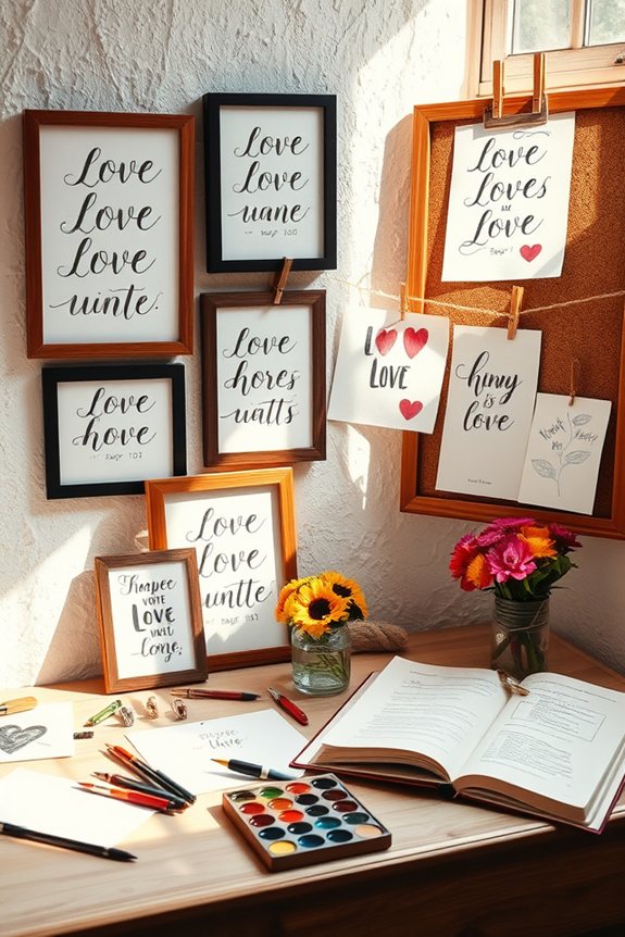 personalized romantic quote prints