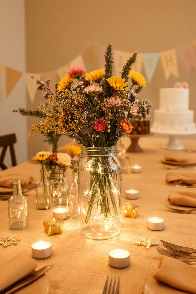 personalized themed birthday centerpieces