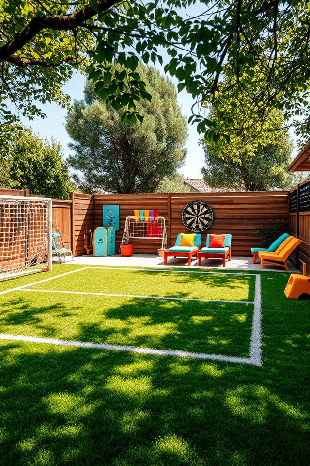 playful backyard sports arena