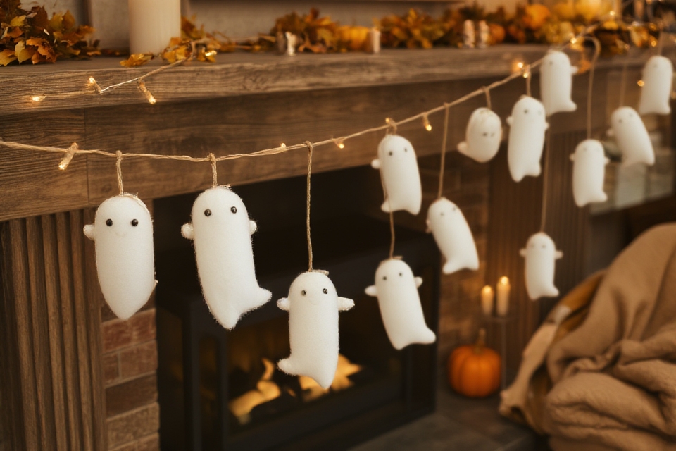 playful ghost garlands decoration