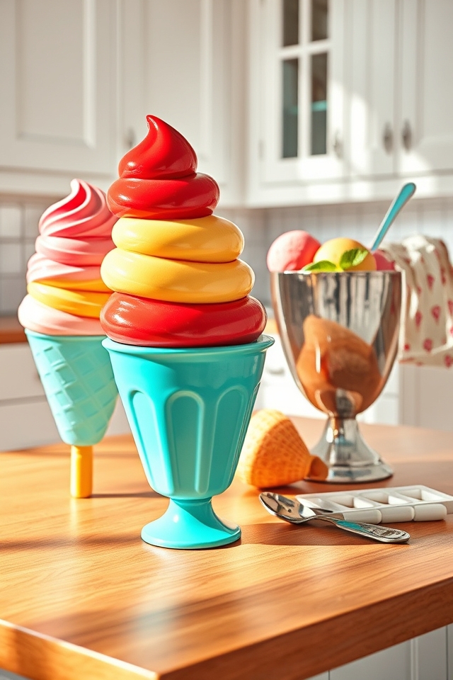 playful ice cream decor