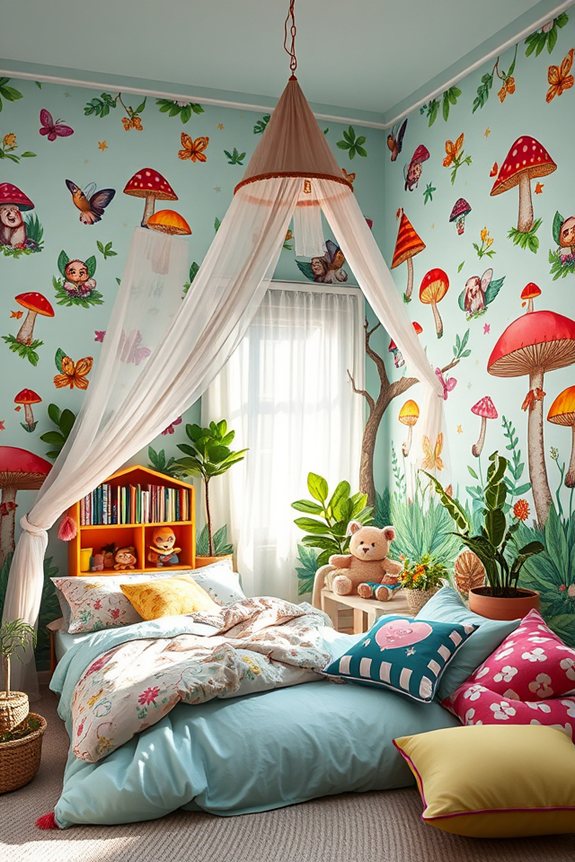 playful imaginative wallpaper designs