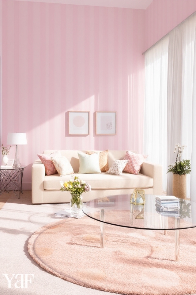 playful pink patterned decor