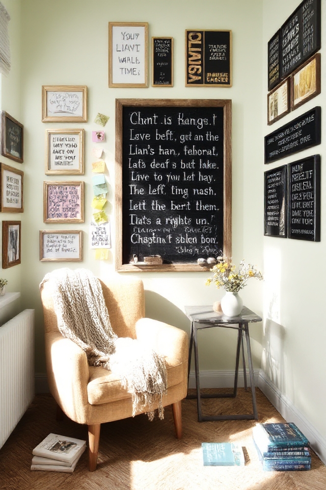 positive quote wall inspiration